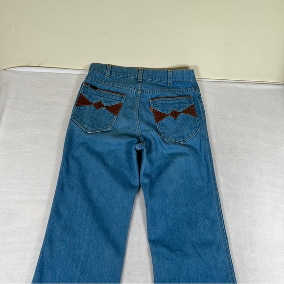 Levi’s vintage 70s jeans flare corduroy high rise hippie boho retro disco bell - Picture 3 of 13